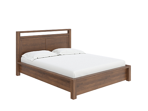 Двуспальная деревянная кровать Fiord с подъемным механизмом - Кровать из массива с подъемным механизмом