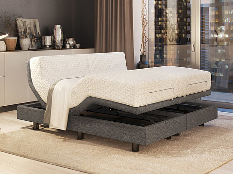 Большая двуспальная кровать трансформируемая Smart Bed - Трансформируемое мнгогофункциональное основание.