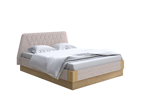 Большая двуспальная кровать Lagom Hill Soft с подъемным механизмом - Кровать со встроенным основанием. 